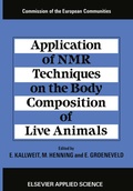 Cover: Application of NMR Techniques on the Body Composition of Live Animals - Springer