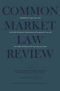 Cover: Common Market Law Review - Springer
