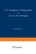 Cover: Zur Ontologischen Fr&uuml;hgeschichte - Springer