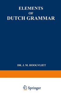 Abbildung von: Elements of Dutch Grammar - Springer