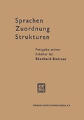 Cover: Sprachen - Zuordnung - Strukturen - Springer