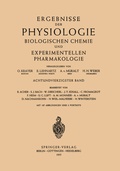 Cover: Ergebnisse der Physiologie Biologischen Chemie und Experimentellen Pharmakologie - Springer
