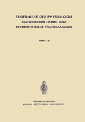 Cover: Ergebnisse der Physiologie, Biologischen Chemie und Experimentellen Pharmakologie - Springer