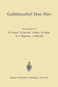 Cover: Ged&auml;chtnisschrift Hans Peters - Springer