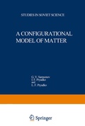 Cover: A Configurational Model of Matter - Springer