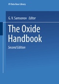 Cover: The Oxide Handbook - Springer