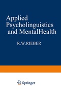 Cover: Applied Psycholinguistics and Mental Health - Springer