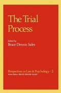 Cover: The Trial Process - Plenum Publishing Corporation