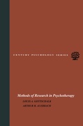 Cover: Methods of Research in Psychotherapy - Springer