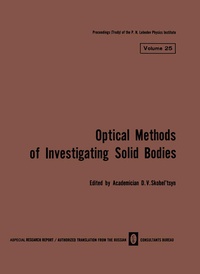 Enlarge image Cover: Volume 25: Optical Methods of Investigating Solid Bodies - Springer