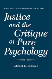 Abbildung von: Justice and the Critique of Pure Psychology - Springer