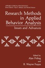 Cover: Research Methods in Applied Behavior Analysis - Springer
