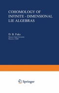 Cover: Cohomology of Infinite-Dimensional Lie Algebras - Springer