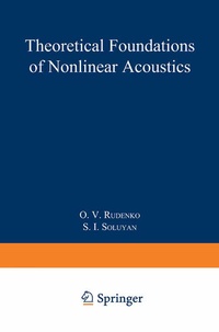 Enlarge image Cover: Theoretical Foundations of Nonlinear Acoustics - Springer