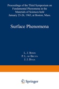 Cover: Surface Phenomena - Springer
