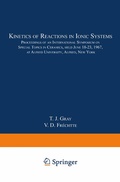Cover: Kinetics of Reactions in Ionic Systems - Springer