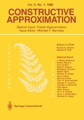 Cover: Constructive Approximation - Springer