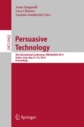 Cover: Persuasive Technology - Persuasive, Motivating, Empowering Videogames - Springer