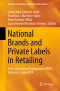 Cover: National Brands and Private Labels in Retailing - Springer