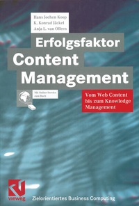 Enlarge image Cover: Erfolgsfaktor Content Management - Vieweg+Teubner Verlag