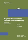 Cover: Toeplitz Operators and Spectral Function Theory - Birkhäuser