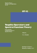 Cover: Toeplitz Operators and Spectral Function Theory - Birkh&auml;user