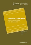 Cover: Gesellschaft - Ethik - Risiko - Birkh&auml;user