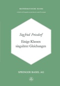 Cover: Einige Klassen Singul&auml;rer Gleichungen - Birkh&auml;user