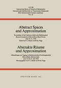 Cover: Abstract Spaces and Approximation / Abstrakte R&auml;ume und Approximation - Birkh&auml;user