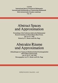 Enlarge image Cover: Abstract Spaces and Approximation / Abstrakte Räume und Approximation - Birkhäuser