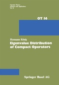 Cover: Eigenvalue Distribution of Compact Operators - Birkh&auml;user