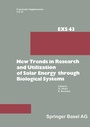 Cover: New Trends in Research and Utilization of Solar Energy through Biological Systems - Birkhäuser