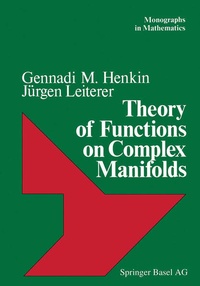 Enlarge image Cover: Theory of Functions on Complex Manifolds - Birkhäuser