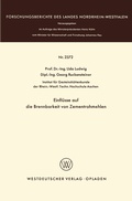 Cover: Einfl&uuml;sse auf die Brennbarkeit von Zementrohmehlen - VS Verlag f&uuml;r Sozialwissenschaften