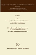 Cover: Die Bedeutung der Importkonkurrenz f&uuml;r ausgew&auml;hlte Erzeugnisse der Textil- und Bekleidungsindustrie - VS Verlag f&uuml;r Sozialwissenschaften