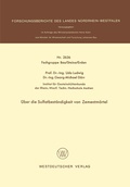 Cover: &Uuml;ber die Sulfatbest&auml;ndigkeit von Zementm&ouml;rtel - VS Verlag f&uuml;r Sozialwissenschaften