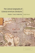 Cover: The Cultural Geography of Colonial American Literatures - Cambridge University Press