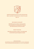 Cover: Die Bedeutung der Modernen Mathematischen Rechenmaschinen f&uuml;r mathematische Probleme der Hydrodynamik und Reaktortechnik. Die Rolle der komplexen Zahlen in der Mathematik und die Bedeutung der komplexen Analysis - VS Verlag f&uuml;r Sozialwissenschaften