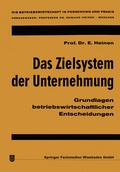 Cover: Das Zielsystem der Unternehmung - Springer Gabler