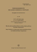 Cover: &Uuml;ber die wahre spezifische W&auml;rme von Eisen, Nickel und Chrom bei hohen Temperaturen - VS Verlag f&uuml;r Sozialwissenschaften