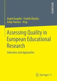 Enlarge image Cover: Assessing Quality in European Educational Research - Springer VS