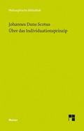 Cover: &Uuml;ber das Individuationsprinzip - Meiner