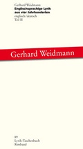 Cover: Englischsprachige Lyrik aus vier Jahrhunderten - Rimbaud Verlag