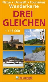 Abbildung von: Wanderkarte Drei Gleichen - grünes herz
