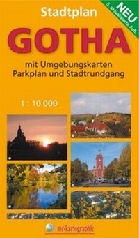 Abbildung von: Stadtplan Gotha - grünes herz