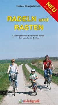 Abbildung von: radeln und rasten - grünes herz