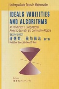 Enlarge image Cover: Ideals, Varieties, and Algorithms - Kluwer Academic Publishers