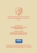 Cover: Die Praktische F&ouml;rderung der Forschung in Nordrhein-Westfalen / Die F&ouml;rderung der angewandten Forschung durch die Deutsche Forschungsgemeinschaft - VS Verlag f&uuml;r Sozialwissenschaften