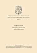 Cover: Die Urspr&uuml;nge des alten Israel im Lichte neuer Quellen - VS Verlag f&uuml;r Sozialwissenschaften