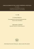 Cover: Information und Kauf - VS Verlag f&uuml;r Sozialwissenschaften